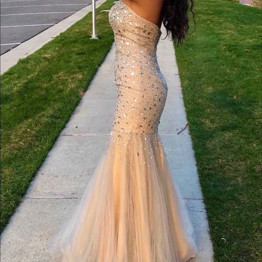 Glamour by Terani couture formal dress